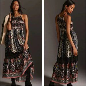 Anthropologie Bhanuni by Jyoti Tiered Maxi Dress Size 6